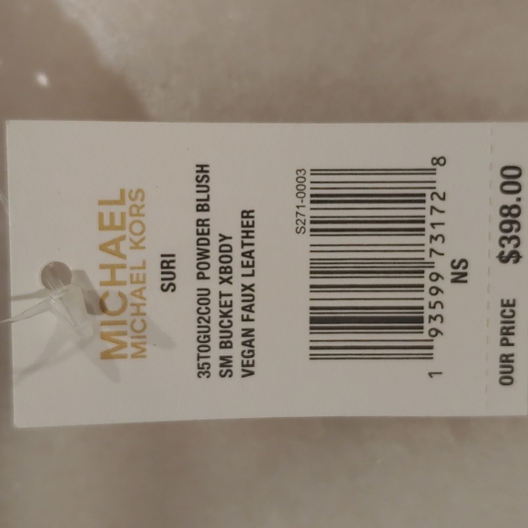 NWT Michael Kors Vegan Leather Bucket Bag - Picture 5 of 5